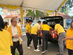 พิธีเจริญพระพุทธมนต์และทำบุญตักบาตรถวายพระราชกุศล เนื่องในโอกาสวันเฉลิมพระชนมพรรษา พระบาทสมเด็จพระเจ้าอยู่หัว 28 กรกฎาคม 2568